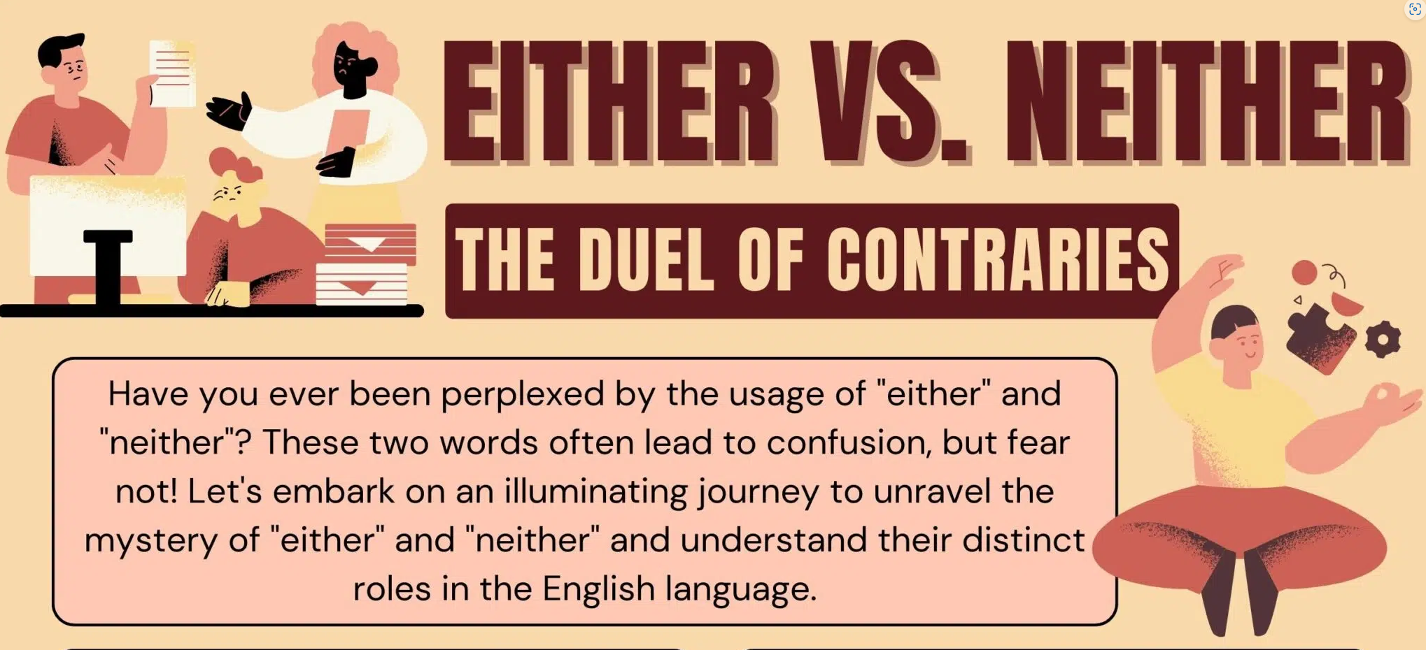 Neither" és "Either" használata az angol nyelvben